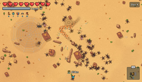 Fighting through desert ruins